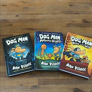 Dog Man Book Set by - Multicolor
